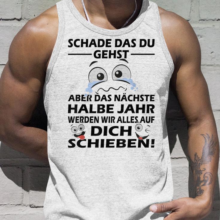 Zum Farewell Schade Das Du Gehst Work Colleagues Tank Top Geschenke für Ihn