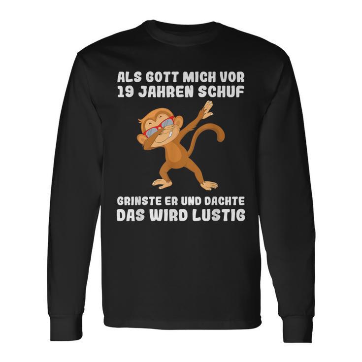 19 Jahre Als Gott Michor 19 Jahen Kref 19Th Birthday Langarmshirts Geschenkideen