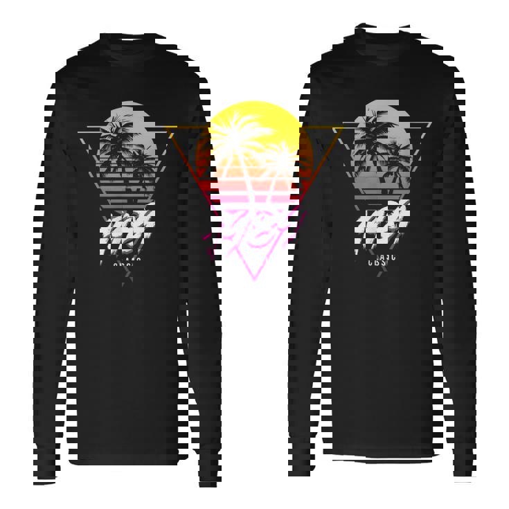 1989 Camicia 30° Regalo Compleanno Retro Synthwave Outrun Maglietta a maniche lunghe
