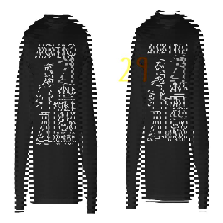 29 Cumpleaños Ahora Tengo 29 Años Divertido Aniversario Camiseta de manga larga