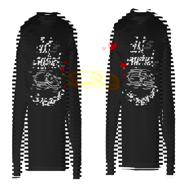 31 Year Ago Just Married Wedding Anniversary Ring Matching Long Sleeve T-Shirt