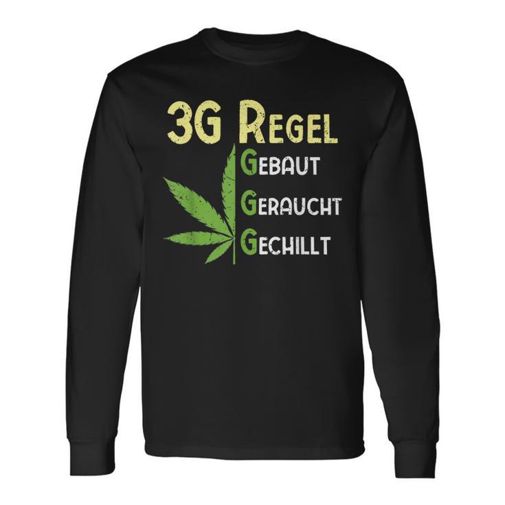 3G Regel Cannabis Marijuana Langarmshirts Geschenkideen