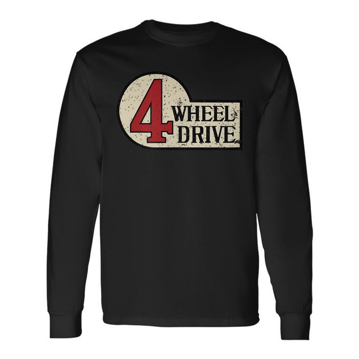 4-Wheel Driveintage 4X4 Overland Emblem 4Wd Langarmshirts Geschenkideen