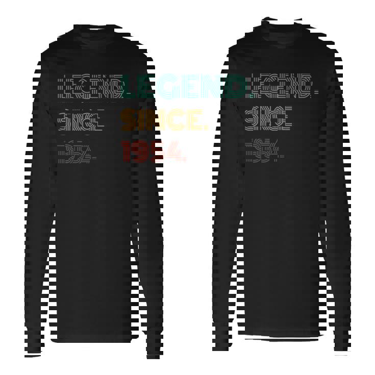 70 Years Old Legend Since 1954 70Th Birthday Long Sleeve T-Shirt