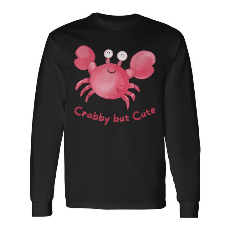 Adorablemente Lindo Cangrejo Para Niñas Niños Cangrejo Pero Lindo Camiseta de manga larga