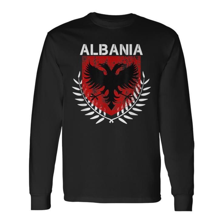 Águila Albanesa Albania Albanesa Albania Albania Camiseta de manga larga