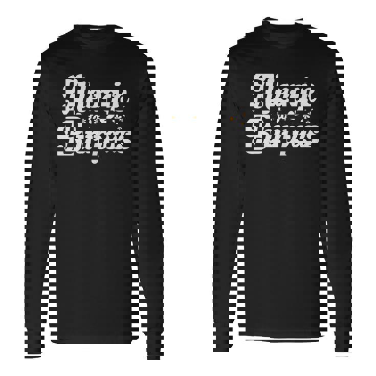 Allergique Aux Amateurs De Gym Et D'entraînement Drôles Burpees T-shirt à manches longues