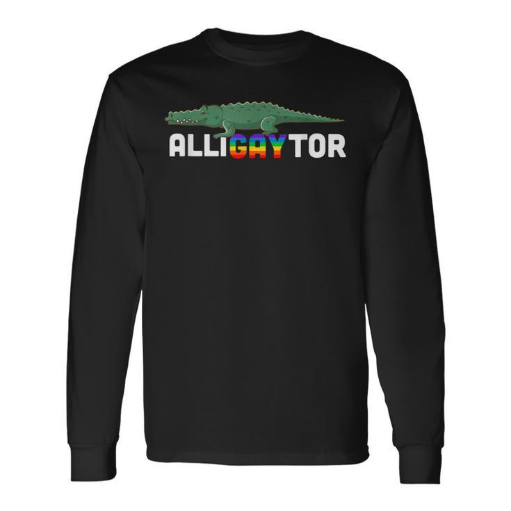 Alligaytor Orgullo Gay Lgbtq Igualdad Camiseta de manga larga