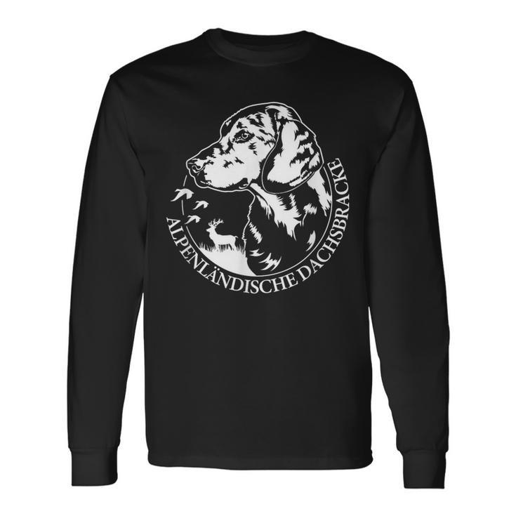 Alpenlänische Dachsbracke Portrait Hunting Dogs Langarmshirts Geschenkideen