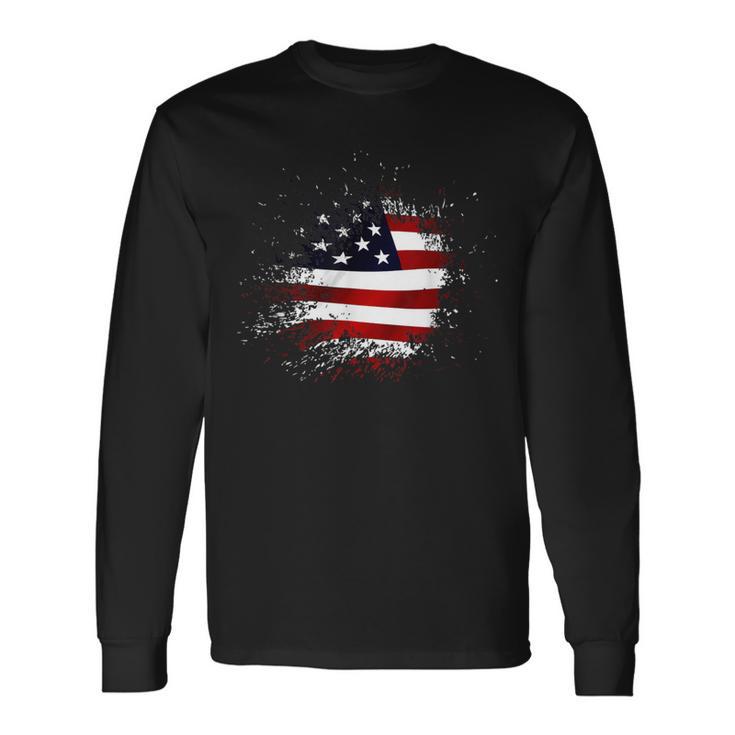 American Flag Usa America Langarmshirts Geschenkideen