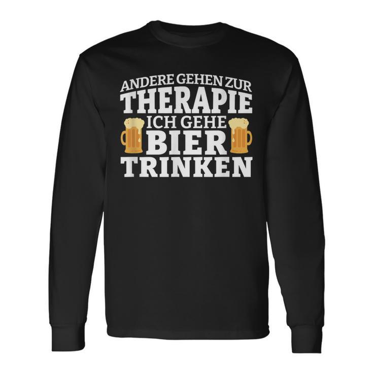 Andere Gehen Zur Therapie Ich Gehe Bier Trinken Langarmshirts Geschenkideen