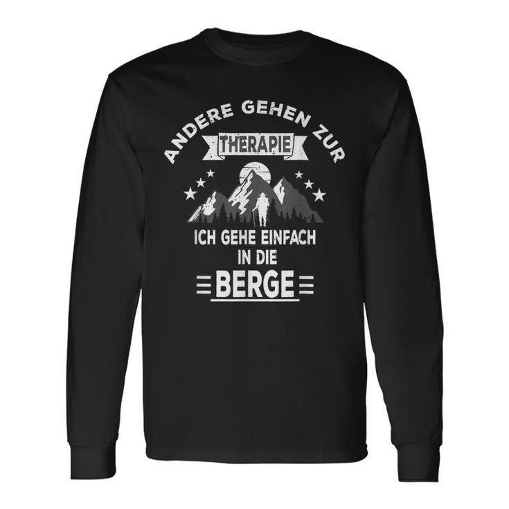 Andergehen Zur Therapie Ich Gehe In Die Berge Langarmshirts Geschenkideen