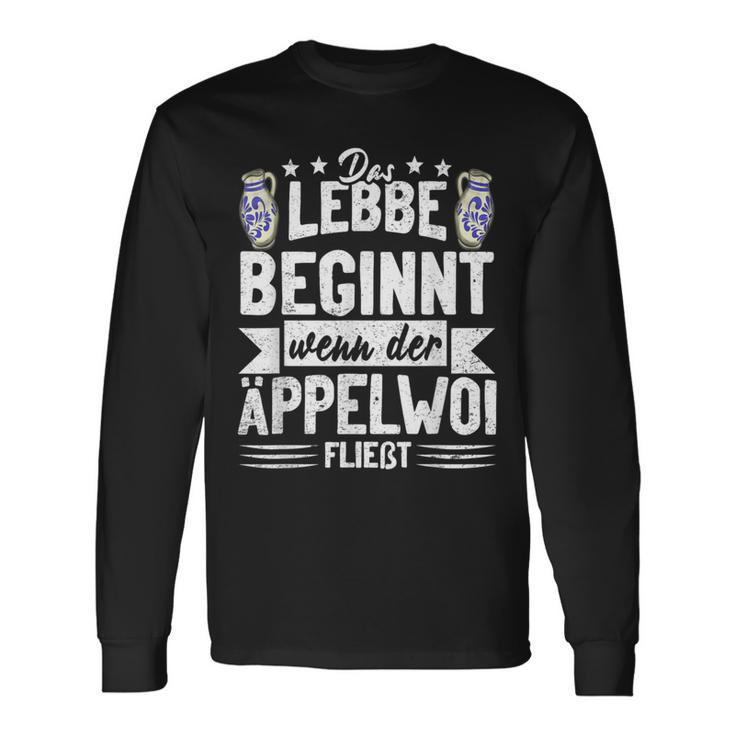 Appelwoi Ebbelwoi Hessen Frankfurt S Langarmshirts Geschenkideen