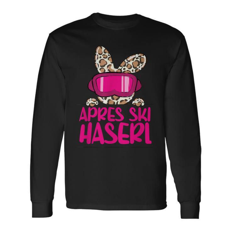 Après Ski Haserl Skier Apres Ski Party Leo Print Langarmshirts Geschenkideen