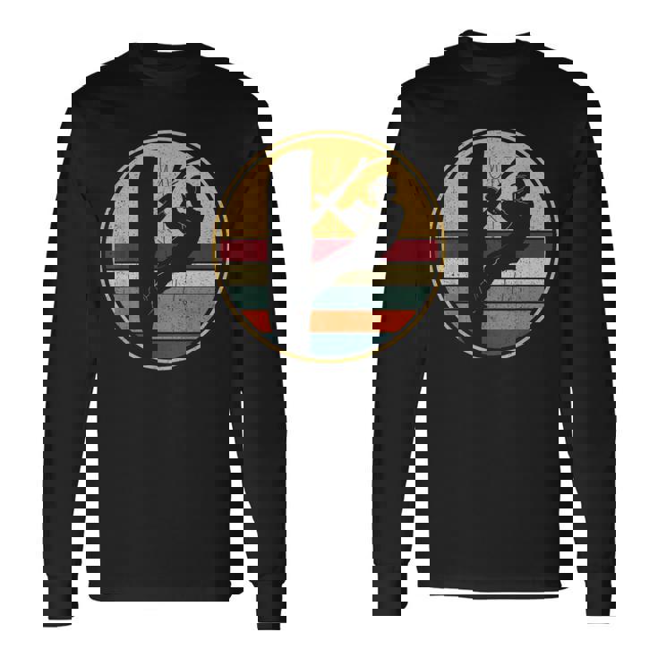 Arborista Cuidado Árboles Retro -Intage Podador Arborista Camiseta de manga larga