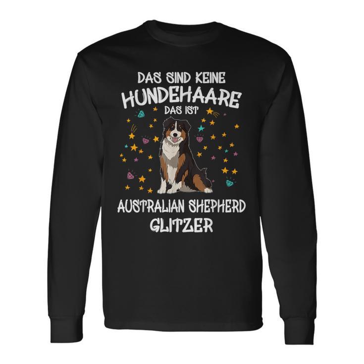 Australian Shepherd Glitter Dog Holder Aussie Dog Langarmshirts Geschenkideen