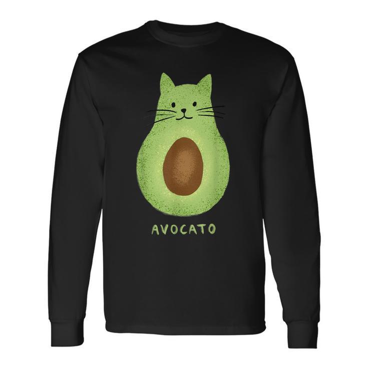 Avocato Cute Cat Avocadoegan Avogato Langarmshirts Geschenkideen