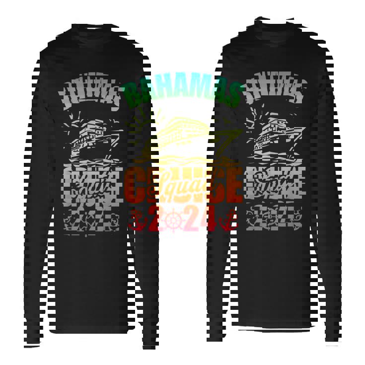Bahamas Cruise Squad 2024 Summer Matching Family Cruise Long Sleeve T-Shirt