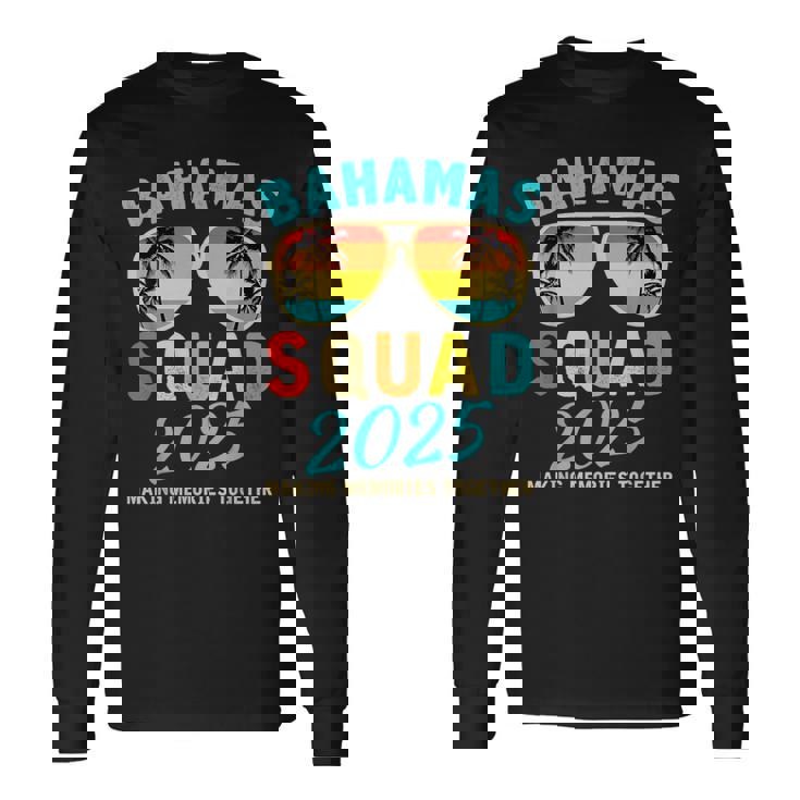 Bahamas Vacation 2025 Squad Family Friends Matching Group Long Sleeve T-Shirt