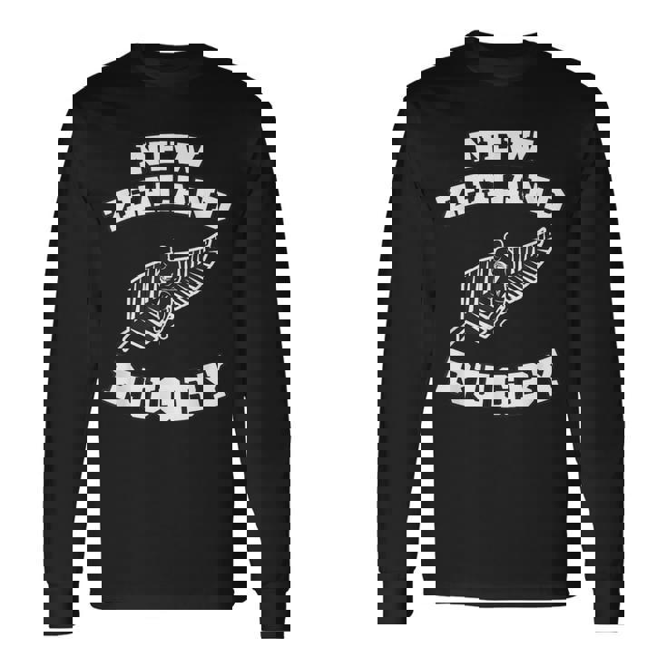 Bandera De Nueva Zelanda Kiwis Rugby Team Camiseta de manga larga