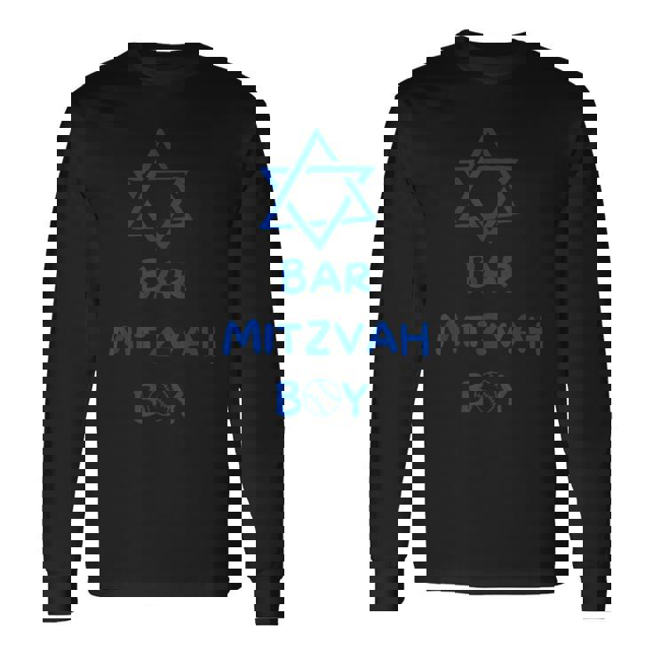 Bar Mitzvah Boy Jewish Star Of David Baseball Maglietta a maniche lunghe Ideas de regalos