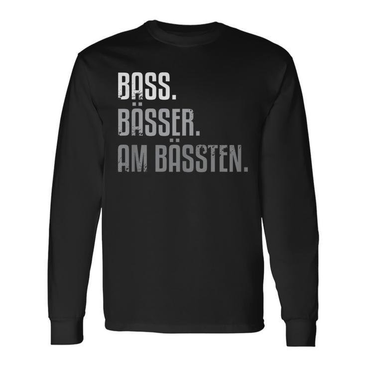 Bass For Bassisten Langarmshirts Geschenkideen