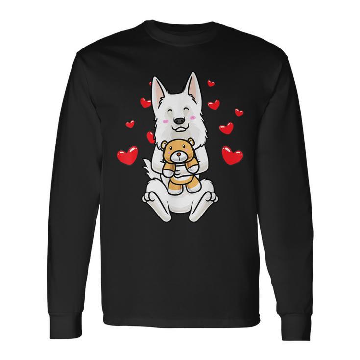 Berger Blanc Suisse Dog Swiss Shepherd Dog Langarmshirts Geschenkideen