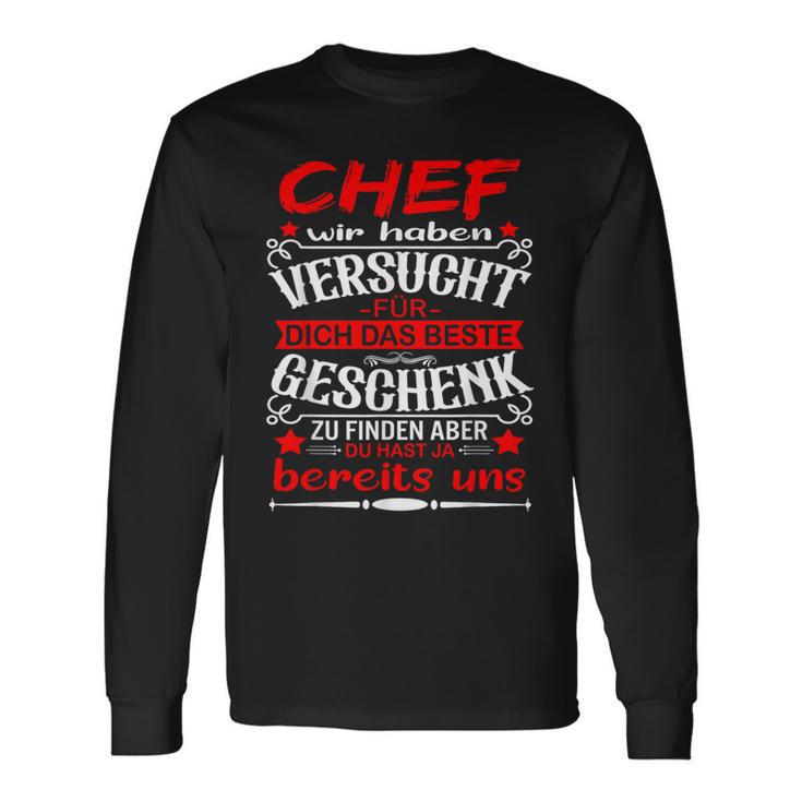 Bester Chef Für Dich Das Beste Chef Langarmshirts Geschenkideen