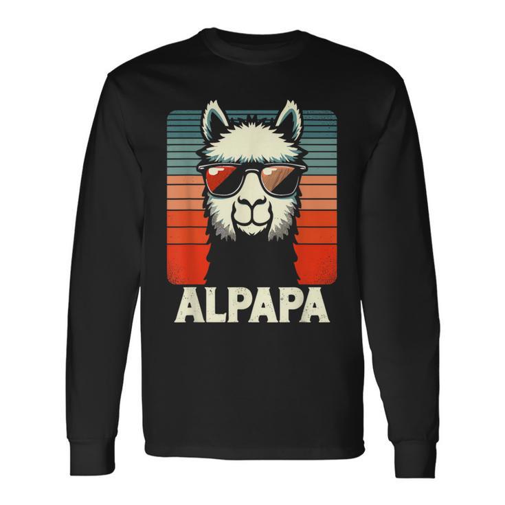 Bester Papa Alpapa Alpaka Frischgebackener Papaatertag Langarmshirts Geschenkideen