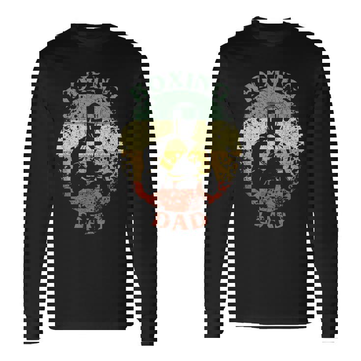 Boxeo Papá Apenadointage Boxeo Día Del Padre Camiseta de manga larga Ideas de regalos