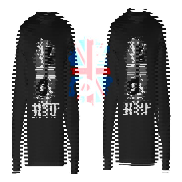 Britpop Music Lover Indie Pop Music De Los Años 90 Camiseta de manga larga