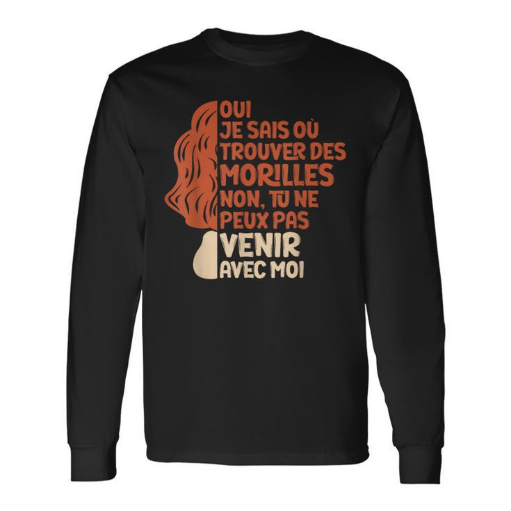 Sweatshirt Cadeau Cueilleur De Morilles - Design Champignons, Idéal Fête Des Pères Ou Noël