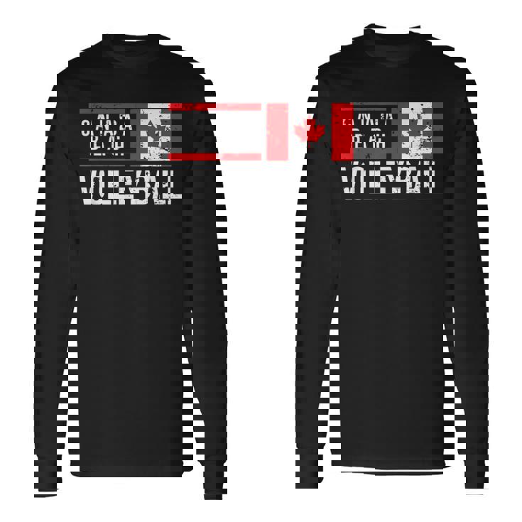 Canada Beacholley Team Flag Giocatore Fan Allenatore Sport Maglietta a maniche lunghe