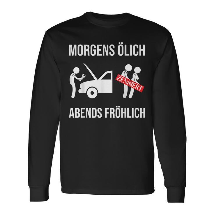 Car Mechanic Mechatronics Ölich Abends Happy Langarmshirts Geschenkideen