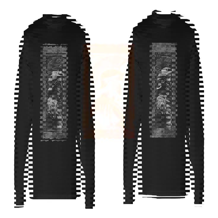 Casque Sparte Grec Guerrier Soldat Spartiate T-shirt à manches longues