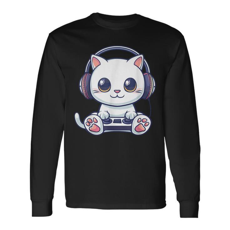 Cat Gaming Langarmshirts Geschenkideen