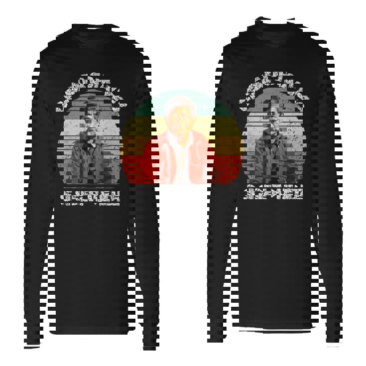 Cesar Chavez Hispanic Heritage Month Mexican Immigrant Long Sleeve T-Shirt Gifts ideas