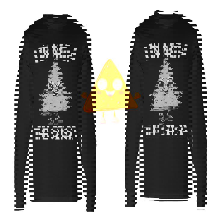 Chips I'm With Salsa Halloween Costumes Cinco De Mayo Couple Long Sleeve T-Shirt Gifts ideas