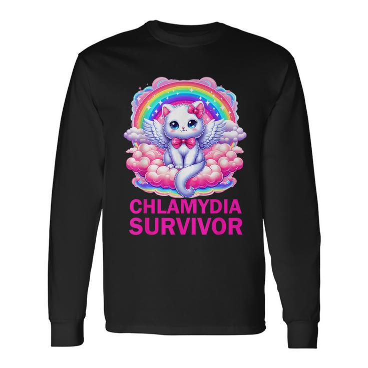 Chlamydia Survivor Chlamydien Std Langarmshirts Geschenkideen