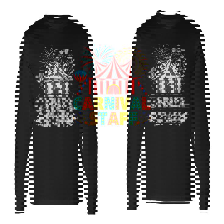 Circus Carnival Staff Birthday Party Ring Master Costume Long Sleeve T-Shirt