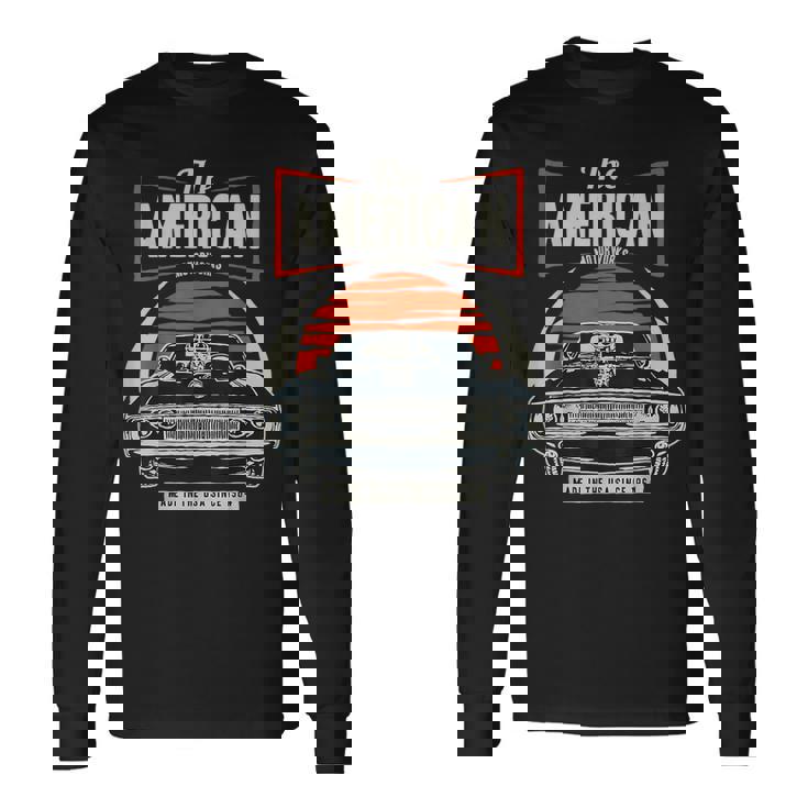 Clásica Americana Muscle Cars Camiseta de manga larga Ideas de regalos
