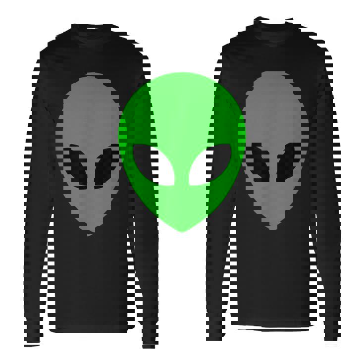 Classico Alien Head Ufo Maglietta a maniche lunghe Ideas de regalos