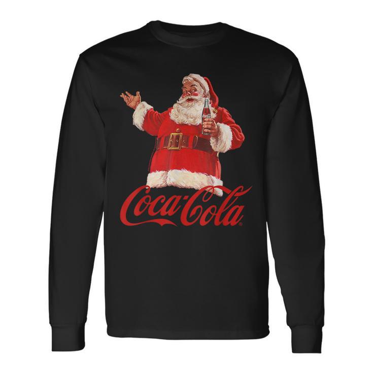 Coca Cola Santa Claus Bottle Langarmshirts Geschenkideen