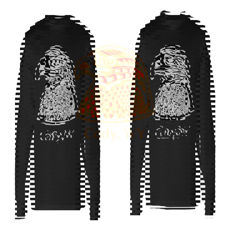 Cody Wy Aigle Indien Haida Pacific Nw T-shirt à manches longues Idées cadeaux