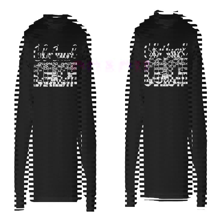Color Guard Coach Leopard Guard Coach Long Sleeve T-Shirt