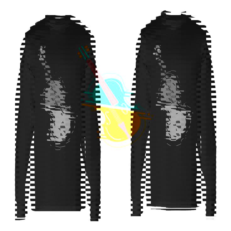 Contrabajista I Música Clásica I Contrabajo Camiseta de manga larga