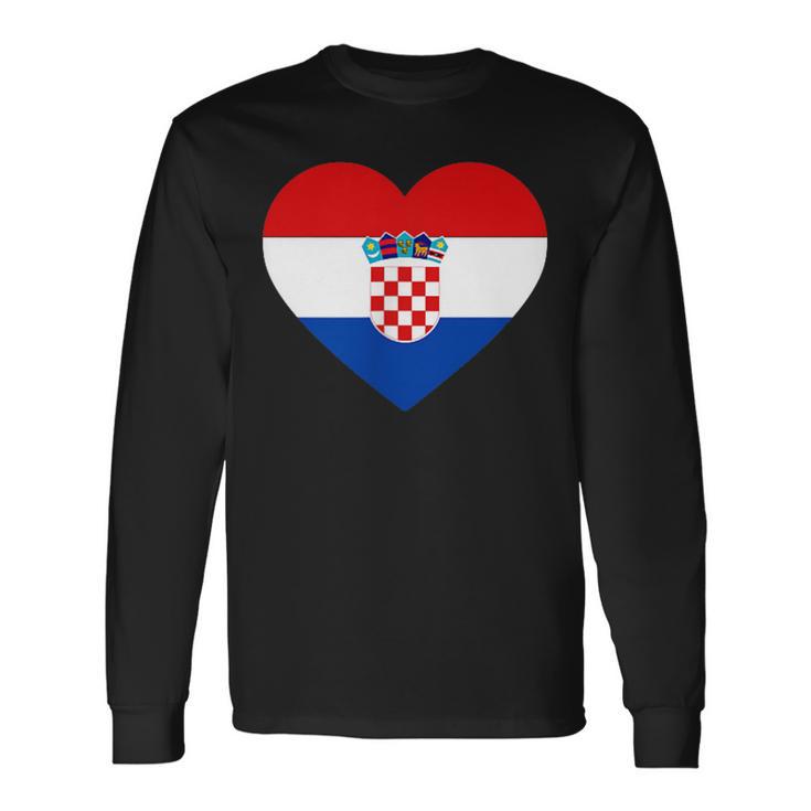 Croatia Flag Croatia Children's Croatia Hrvatska Langarmshirts Geschenkideen