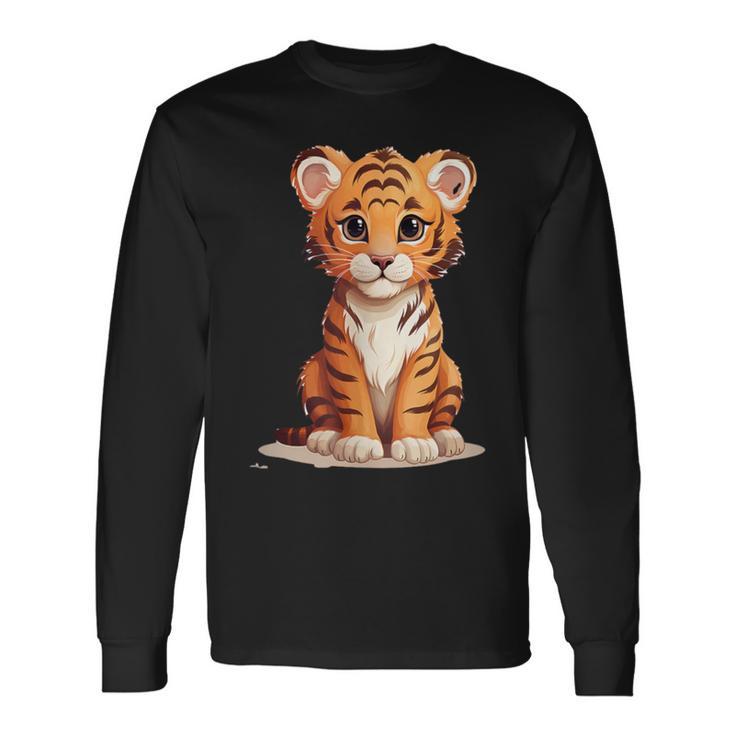 Cute Tiger Baby Animal Langarmshirts Geschenkideen