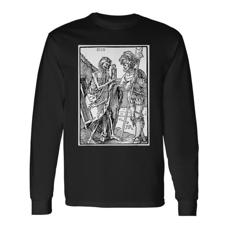 The Death And The Landsknecht By Albrecht Durer 1510 Langarmshirts Geschenkideen