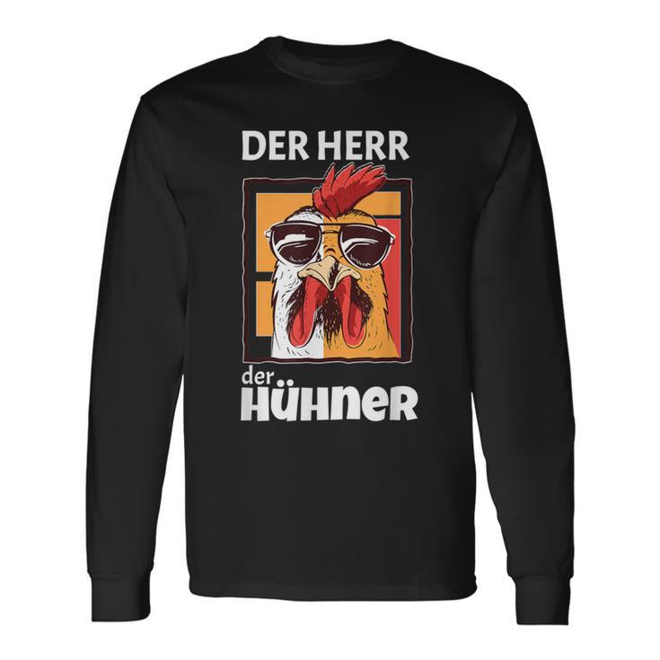 Der Herr Der Hühner Landwirt Bauer Langarmshirts Geschenkideen